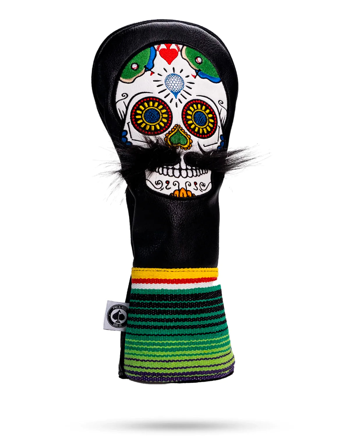 MUSTACHE SUGAR SKULL - DRIVER COVER