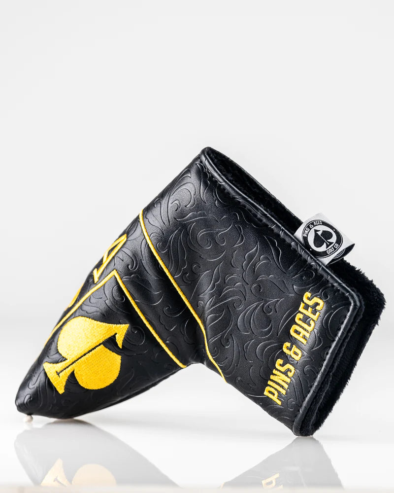 Black/Gold Ace of Spades - Blade Putter Cover