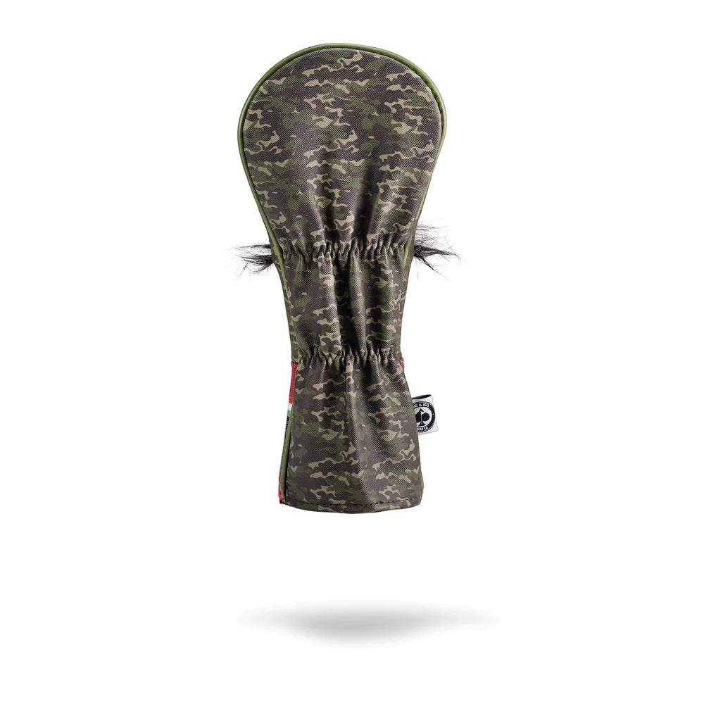 MUSTACHE SUGAR SKULL - Fairway Cover Green Camo