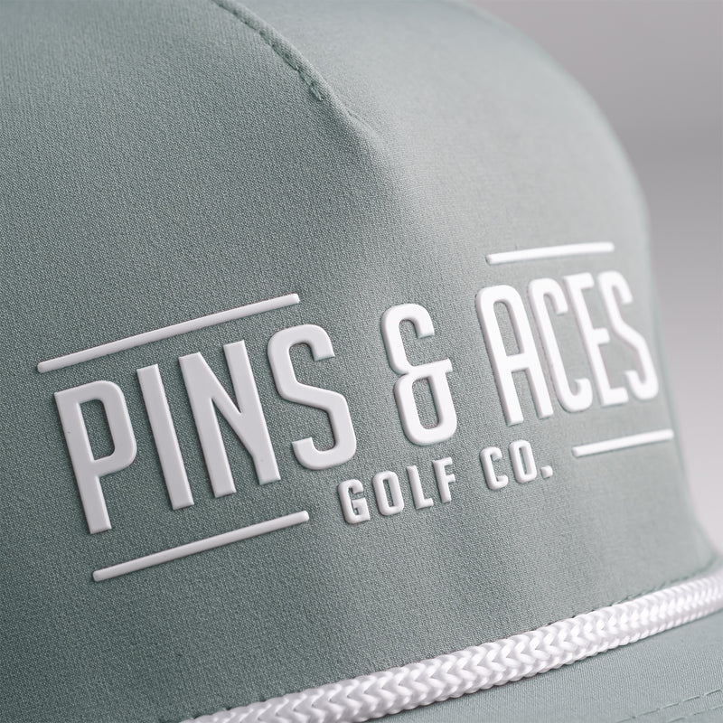 PINS & ACES LOGO SNAPBACK - GREY